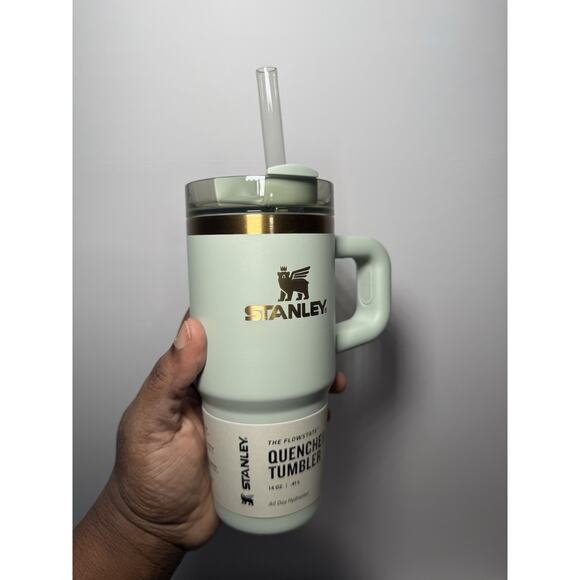 Stanley Comfort & Joy Collection GILDED CELADON Samsies Sip 40/14oz Set NWT NIB - Picture 10 of 13